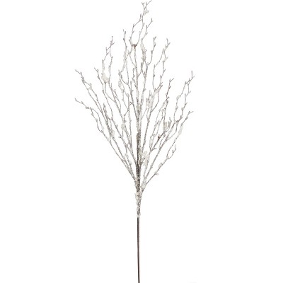 Sullivans Artificial Twig With Snow And Glitter Spray 37"H Brown