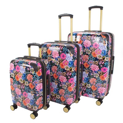 Jenni Chan Entin 3-piece Hardside Spinner Set - Floral : Target