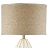 Possini Euro Design Cosgrove 32 3/4" Tall Oval Large Mid Century Modern End Table Lamps Set of 2 White Ceramic Living Room Bedroom (Colors May Vary) - 3 of 4