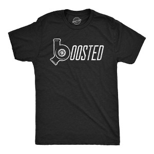 Mens Boosted T Shirt Funny Car Guy Mechanic Turbo Garage Graphic Novelty Tee For Guys - Crazy Dog Men's T Shirt - 1 of 4