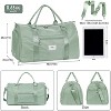 Luupatchy Women's Gym Tote Duffle Bag With Wet Pocket & Shoe Compartment, Airplane-Friendly Carry-On for Travel/Dance/Ballet/Overnight - 3 of 4