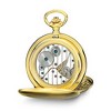 Black Bow Jewelry Charles Hubert Gold-Tone Stainless Steel White Dial Pocket Watch 54mm - 2 of 4