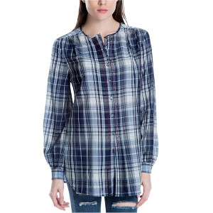 Max Studio London Womens Tunic Button Up Shirt - 1 of 1