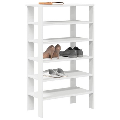 CLIHOME 6-Tier Shoe Rack, Freestanding Shoe Storage Organizer Holds up to 12 Pairs of Shoes