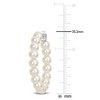 EVERLY JEWELRY | Sterling Silver 5 - 5.5 MM Cultured Freshwater Pearl Fashion Post Earrings Silver - 2 of 4