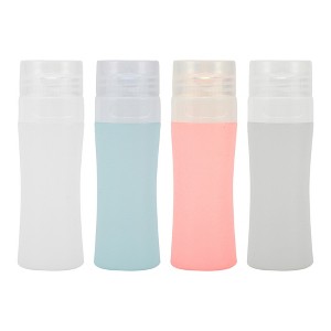 Unique Bargains Portable Cylinder Silicone Pump Bottle 4 Pcs - 1 of 4