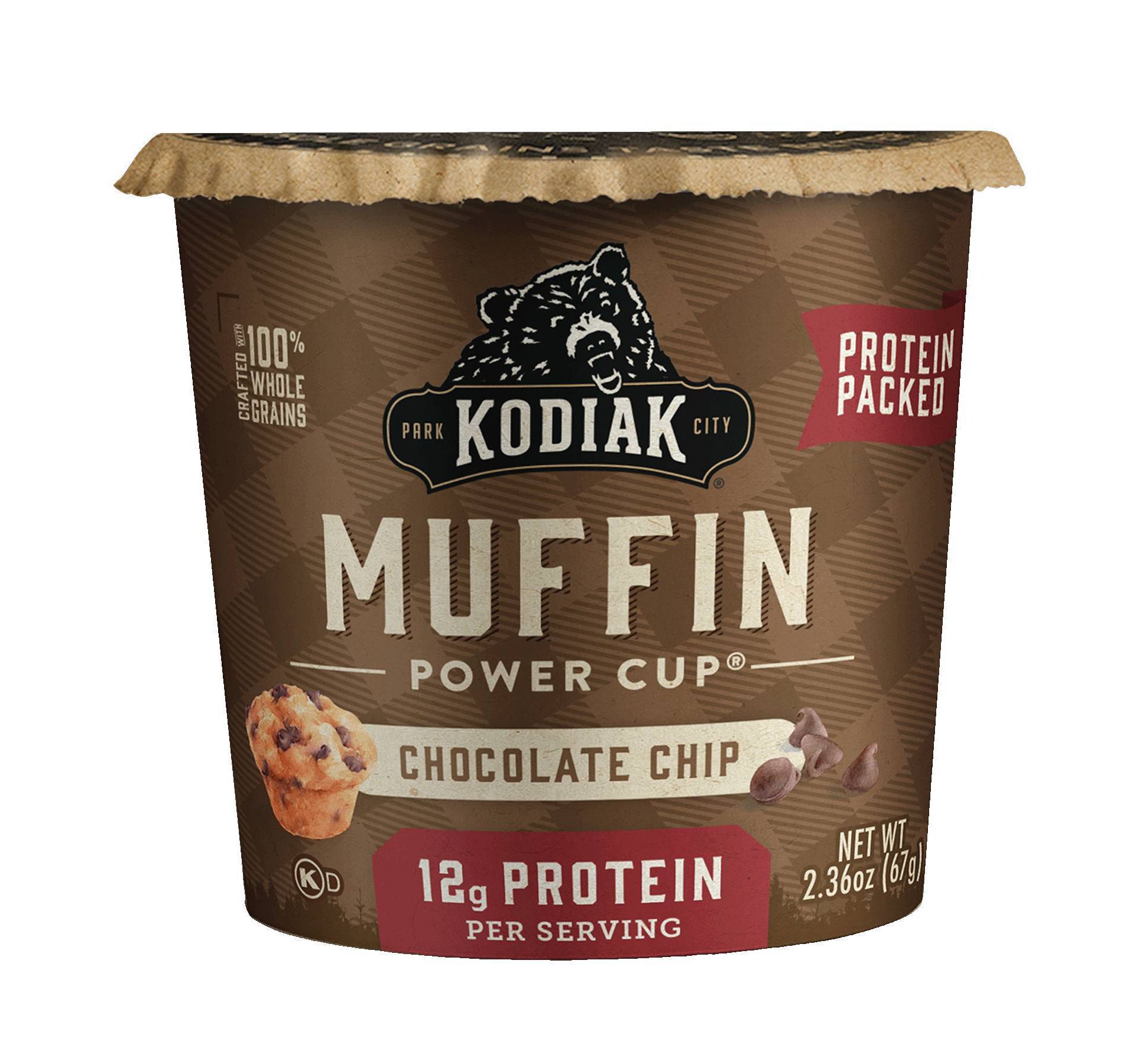Kodiak Cakes Protein-Packed Single-Serve Muffin Cup Chocolate Chip - 2.36oz