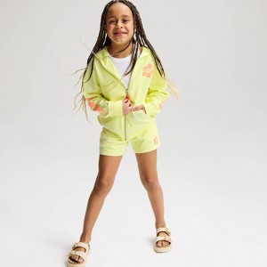 Girls' French Terry Graphic Zip-Up Hoodie Sweatshirt - Cat & Jack
