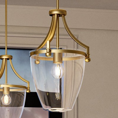 Urban Ambiance Luxury Transitional Pendant 16.75''H x 11.5''W,  Brushed Bronze Finish,  Coronado Collection, UHP4255