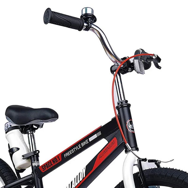 RoyalBaby Space No. 1 Freestyle Kids Bicycle Bike w/Handbrake, Coaster Brake, Training Wheels, and Water Bottle for Boys & Girls Ages 3 to 5, 4 of 7