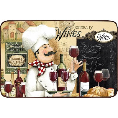 24" x 36" Anti-Fatigue Kitchen Floor Mat Vino Chef - J&V Textiles