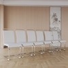 NicBex 63" Dining Table Set for 6 Cream Style Dining Table Round Wave Table Legs with 6 Chairs - 4 of 4