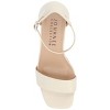 Journee Collection Women's Valenncia Narrow Width SuperNatural Shades Open Square Toe Ankle Strap Sandals - 4 of 4