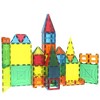 Mag Genius - 141 pieces Larger Set Geometrical Shaped Colorful and Transparent Magnetic Building Tiles - 4D Shapes - 2 of 4