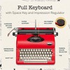 Maplefield Manual Typewriter, Cute Desk Decor for Home and Office, Easy Setup, Great Gift for Writers and Authors (Red) - 4 of 4
