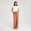 Women's Pull-On Linen Like Straight Leg Pants - A New Day™ - 3 of 4