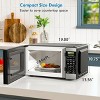 Kenmore 0.9 Cu Ft Countertop Microwave Oven in Stainless Steel - 3 of 4