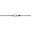 Black Bow Jewelry 2mm Sterling Silver, Solid Singapore Chain Necklace - 4 of 4