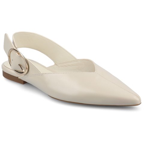 Обувь Journee Collection Journee Women's Jacqueline Slingback Flat, Bone 11