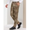 INSPIRE CHIC Men's Flat Front Party Prom Animal Printed Pants - 2 of 4
