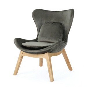 Nettie Mid Century Modern Accent Chair Gray - Christopher Knight Home