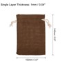 Unique Bargains Durable Large Capacity Coin Sacks Bag with Drawstring 20 Pcs - 2 of 4