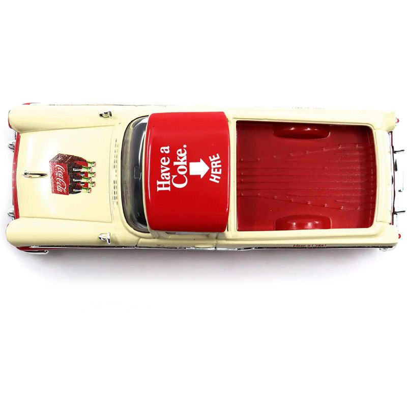 1957 Ford Ranchero "Coca-Cola" Red and Cream 1/43 Diecast Model Car by Motor City Classics, 5 of 7