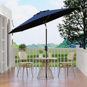 Jojoka 10FT Patio Umbrella with 8 Sturdy Ribs,Table Umbrella with Push Button Tilt and Crank - 1 of 4