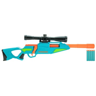 Air Warriors: Carnivore Dart Blaster with 4 Accu-Blast Darts & Scope,  Ages 6+