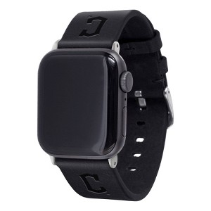 MLB Cleveland Guardians Leather Apple Band - Black - 1 of 4