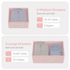 12-Drawer Dresser, Fabric Dresser with Side Pockets and Hooks, Storage Tower with Adjustable Feet - 3 of 4