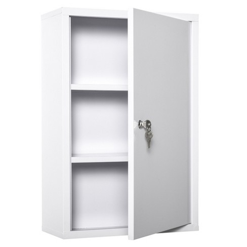 Medicine cabinet - 1/P - PVS - hospital / with shelf / wall-mounted