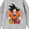 Dragon Ball Z Goku In Orange Circle Boy's Athletic Heather Sweatshirt - 2 of 2
