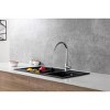 Elegant Lighting Finn Single Handle Kitchen Faucet in Matte Black - 3 of 4