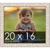 PosterPalooza | 16x20 Refined White Picture Frame - UV Acrylic, Foam Board Backing, Hanging Hardware - 2 of 4