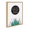 18" x 24" Sylvie Move Mountains Framed Canvas by Rachel Lee - Kate & Laurel: Nursery Decor Art - 2 of 4