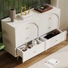 VASIP Metal Foot Two Door Dining Cabinet,  wood Multifunctional Storage Cabinet, Suitable for Dining Rooms, Living Rooms and Kitchens - 4 of 4