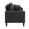 57" Upholstered Wooden 2-Seater Loveseat with High-Resilience Cushions - 4 of 4