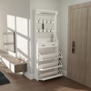 VYNXARIA White color shoe cabinet with 3 doors 2 drawers,large space for storage - 4 of 4