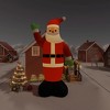 vidaXL Inflatable Santa Claus Xmas Decoration with LEDs Christmas Lighting, 32ft - 2 of 4