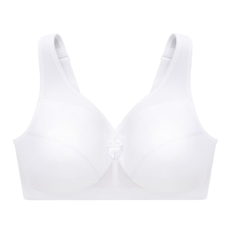Glamorise Womens MagicLift Active Support Wirefree Bra 1005 White, 4 of 5