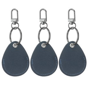 Unique Bargains Genuine Leather Lightweight Portable Keychains 3Pcs - 1 of 4