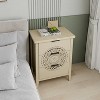 ORRD Hollow-Carved 3-Drawer Dresser | Waterproof & Anti-Tip Chest | Smooth Gliding Drawers for Bedroom, Living Room Storage - 2 of 4