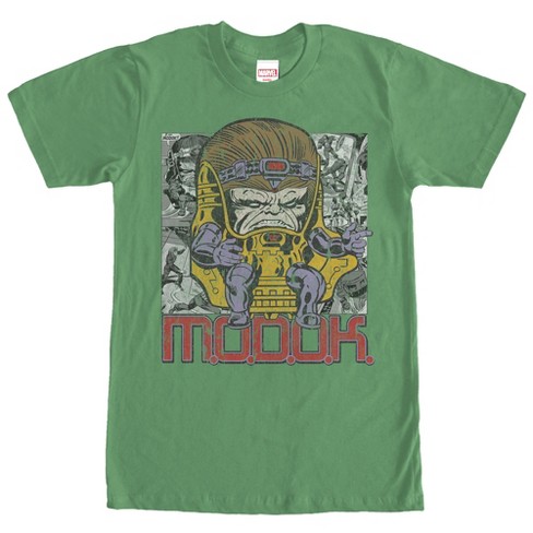 Men's Marvel Modok Comic Book Page Print T-shirt - Kelly Green - 2x ...