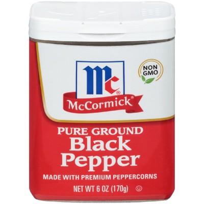 McCormick Pure Ground Black Pepper - 6oz