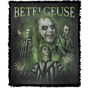Beetlejuice Beetlejuice Beetlejuice Homage Blanket 50"x60" Woven Tapestry - 1 of 4