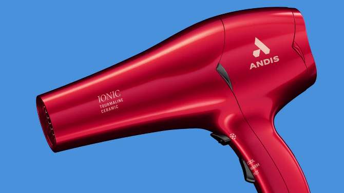 Andis Pro Dry Tourmaline Ionic Ceramic 1875W Hair Dryer - Red, 2 of 8, play video