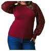 Women's FEELING THE FUN SWEATER TOP - FLYING TOMATO - 3 of 4