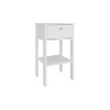 Sapphtopaz Modern Nightstand with Drawer & Bottom Open Shelf Small Bedside Table with Metal Round Handle Night Stand for Bedroom, Living Room - 3 of 4