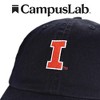 University Of Illinois Team Logo Adult Dad Cap Navy OS - 4 of 4